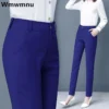 High Waist Elastic Pencil Pants 3