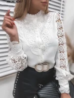 Elegant Office Button Up Blouses 1