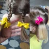 Ribbon Pigtail Hair Bows 2