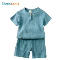 Cotton Linen Kids Clothes 1