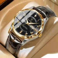 Men Sport Quartz Leather Watch 1