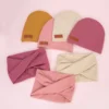 Faux Cashmere Baby Turban Hats 3